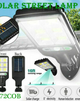 600W LED Solar Wall Light Motion Sensor Outdoor Garden Security Street Yard Lamp