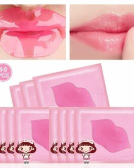 40PCS Collagen Crystal Lip Mask Pink Lip Plumper Mask Gel Moisture Nutrition USA