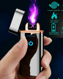 Dual Arc USB Electric Lighter Touch Plasma Flameless Windproof Cigarette Lighter