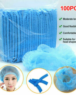 100PCS Disposable Hair Net Medical/Industrial Bouffant Cap Non Woven Head Cover