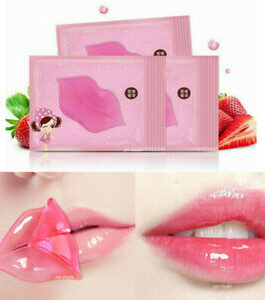 30 PACK PINK Collagen Crystal Lip Mask Lip Plumper Gel Moisturizer Lips Mask USA