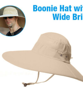 Wide Brim Sun Hat Breathable Bucket Cap Summer Fishing UV Protection Men Women