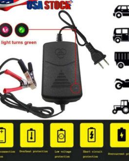 12V Car Battery Charger Maintainer Trickle Auto for Boat Motorcycle Truck ATV RV