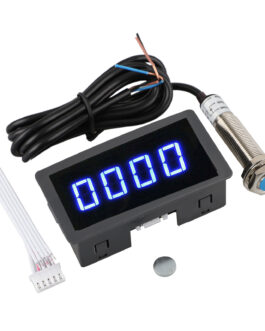 4 Digital LED Tachometer RPM Speed Meter + Hall Proximity Switch Sensor NPN
