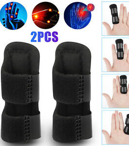 2 PCS Trigger Finger Splint Straightener Brace Support Protector Pain Relief New