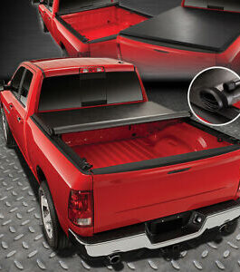 FOR 09-21 DODGE RAM 1500 2500 3500 6.5FT BED SOFT VINYL ROLL-UP TONNEAU COVER