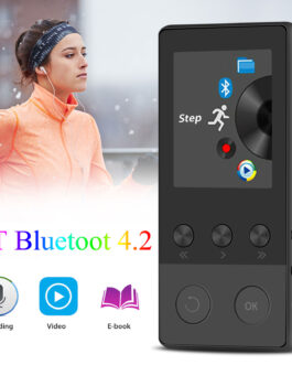 Portable Bluetooth MP3 Music Player with FM Hi-Fi Lossless Support up to 64GB