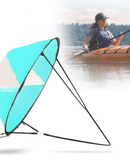 42″ Portable PVC Downwind Wind Paddle Instant Popup Board Sail Kayak Accessories
