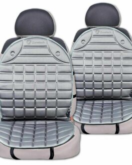 Gray 2x Heated Car Seat Chair Heater Cover Cushion 45 Min Safety Timer