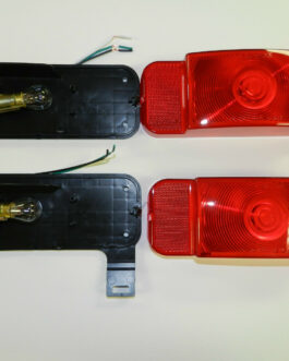 Pair Optronics RVST60/61 Stop Tail Turn Light Trailer Camper RV Motorhome Black