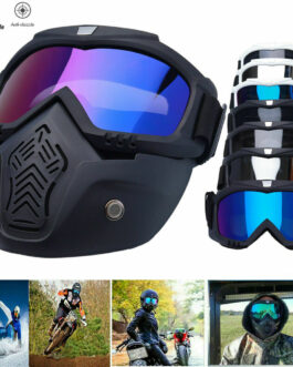 Modular Motorcycle Goggles Face Mask Motocross ATV Off Road Race Skiing Eyewear