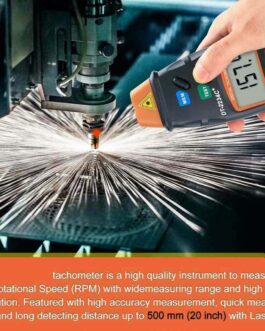 Digital Tachometer Laser Photo Non Contact RPM Tach Meter Motor Speed Gauge New