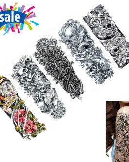 5pcs Large Temporary Body Art Arm Tattoo Sticker Sleeve Man Women Waterproof USA