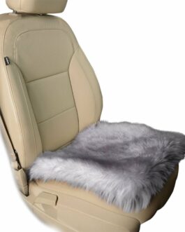 Gray Faux Sheepskin Car Seat Home Cushion Fur Pad Cover Warm Mat