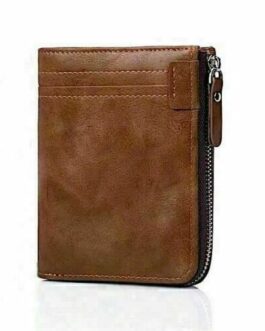 Mens RFID Blocking Bifold Leather Wallet ID Credit Card Holder Zipper Wallet