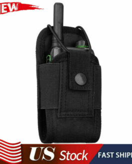 US Tactical Molle Radio Pouch Walkie Talkie Holder Waist Bag Belt Pack Holster