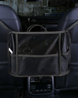 Universal Car Net 3 Pocket Handbag Holder Organizer Seat Side Storage Mesh Bag