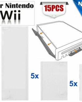15-Pcs Memory Card Door Slot Cover Shell Replacement Set for Nintendo Wii