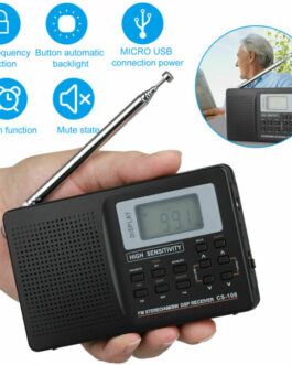 Portable Digital Radio Stereo Receiver Full World Band AM/FM /MW/SW Radio DSP US