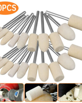 20Pcs Felt Polishing Buffing Pads Wheel Wool Plastic Rotary Tool Kit for Dremel
