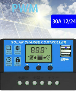 MPPT Solar Panel Regulator Charge Controller Auto Focus Tracking 30-100A 12V/24V