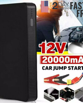 Portable Mini Slim 20000mAh Car Jump Starter Engine Battery Charger Power Bank