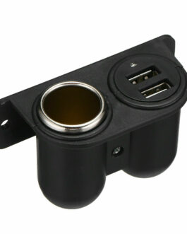Car Cigarette Lighter Socket Splitter Dual USB Charger Power Adapter Outlet 12V