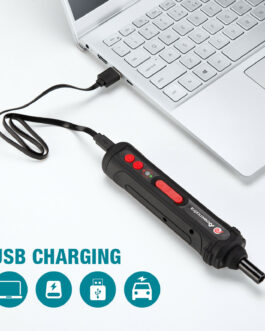 5V Cordless Electric Screwdriver Kit USB Rechargeable Power Tool 19pcs Bits Set