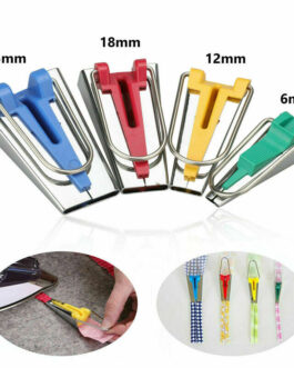 60PCS Bias Tape Maker Kit Set for Sewing Quilting Awl & Binder Foot Case Tool US