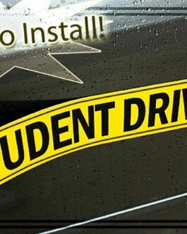 Student Driver Reflective Magnet Magnetic Car Bumper Sign Decal