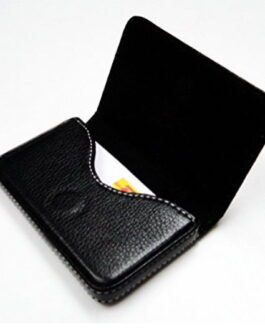 New Black Pocket PU Leather Business ID Credit Card Holder Case Wallet