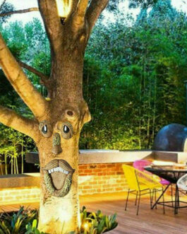 Old Man Tree Hugger Garden Yard Outdoor Sculpture Whimsical Face Decor For Easte