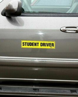 Student Driver Magnetic Sign Vehicle Reflective Car Magnet Bumper