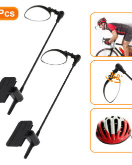 2/1pcs Bike Cycling Helmet Rearview Mirror Adjustable Bicycle Riding Safety Gear