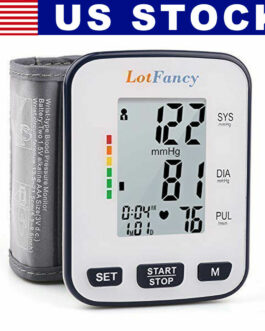 Automatic Digital Wrist Blood Pressure Monitor BP Cuff Machine Home Test Device