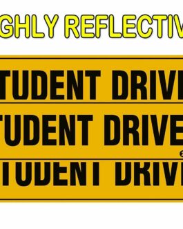 3x Student Driver Magnets Highly Reflective Vehicle Car Signs Set