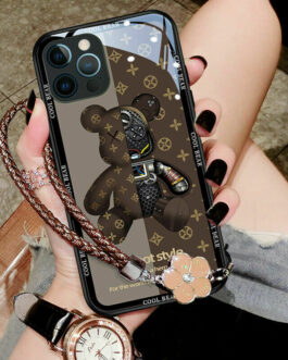 Cool Bear Shockproof Glass Case Cover Luxury For iPhone 13 Pro Max 12 11 XS XR