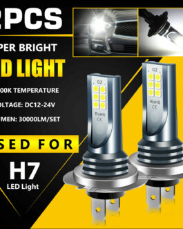 2x H7 LED Headlight Bulb Kit High Low Beam 110W 30000LM Super Bright 6000K White