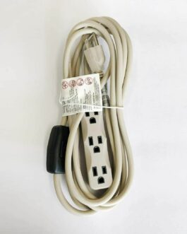 12Ft SPT-3 16/3 Indoor/Outdoor Extension Cord 3 Prong Grounded 3 Outlet