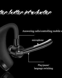 Wireless Bluetooth Handsfree Earhook Earphone Headset For iPhone Samsung Android