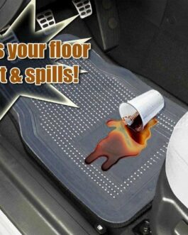 4 Piece Interior Clear Car Vehicle All Weather Rubber Floor Mats