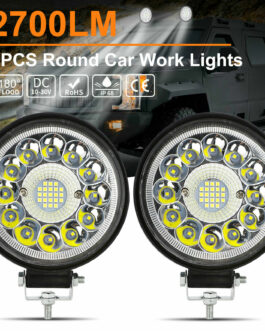 2x 4.5in LED Work Light Bar Flood Spot Combo Pods Offroad Driving Truck Fog Lamp
