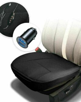 Car Heated Seat Cushion USB Cigarette Lighter Converter with Remote