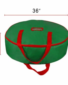 New Green Christmas Xmas Wreath Storage Bag with Handles for 25″ Wreath Clean up