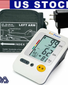Automatic Digital Arm Blood Pressure Monitor Heart Rate Machine Meter BP Cuff