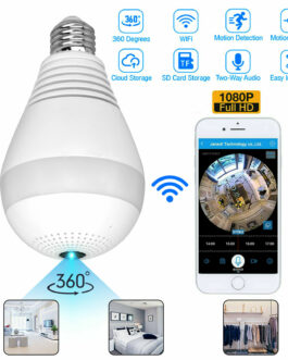 Light Bulb IP Camera Wireless WiFi Security Camcorder Full HD 1080P Smart Cam US