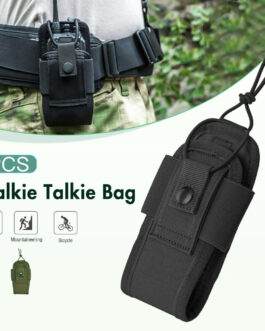 US Tactical Molle Radio Pouch Walkie Talkie Holder Waist Bag Belt Pack Holster