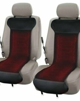 2x Heated Seat Cover with Temperature Control Classic Black 12V Heated