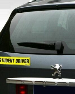 Student Driver Reflective Magnet Magnetic Car Bumper Sign Decal