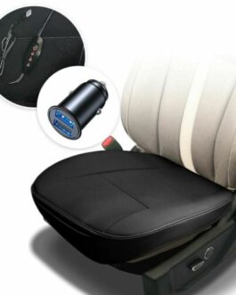 Heated Seat Cushion Cover USB Cigarette Lighter Converter with Remote